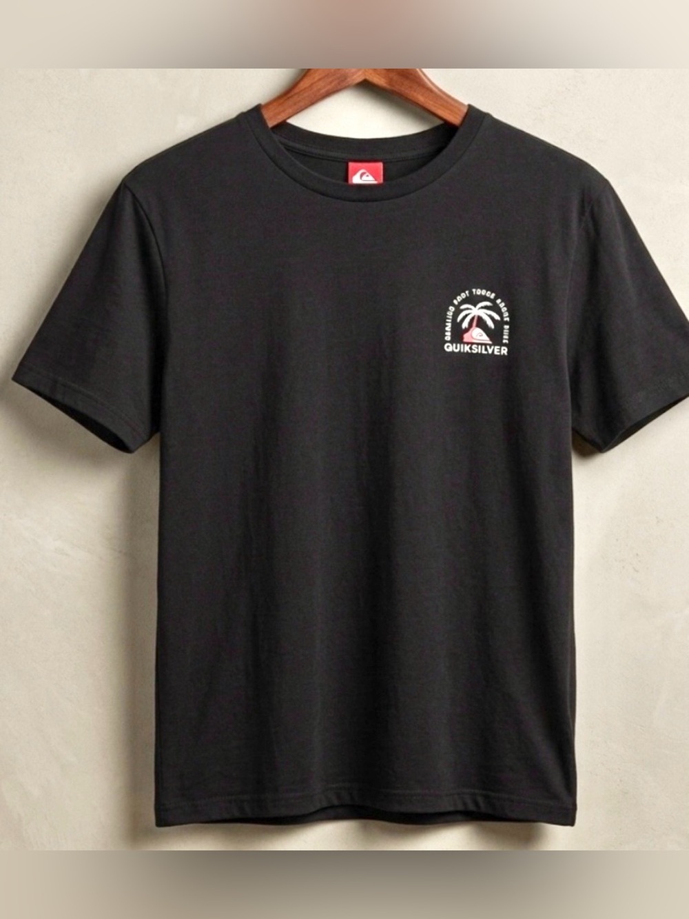 Quiksilver Palm Tree Sunset Graphic T-Shirt Men’s Medium Black